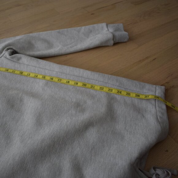 Blank NYC Women's Salt and Pepper Open Convertible Collar Sweatshirt Jacket - Picture 12 of 13